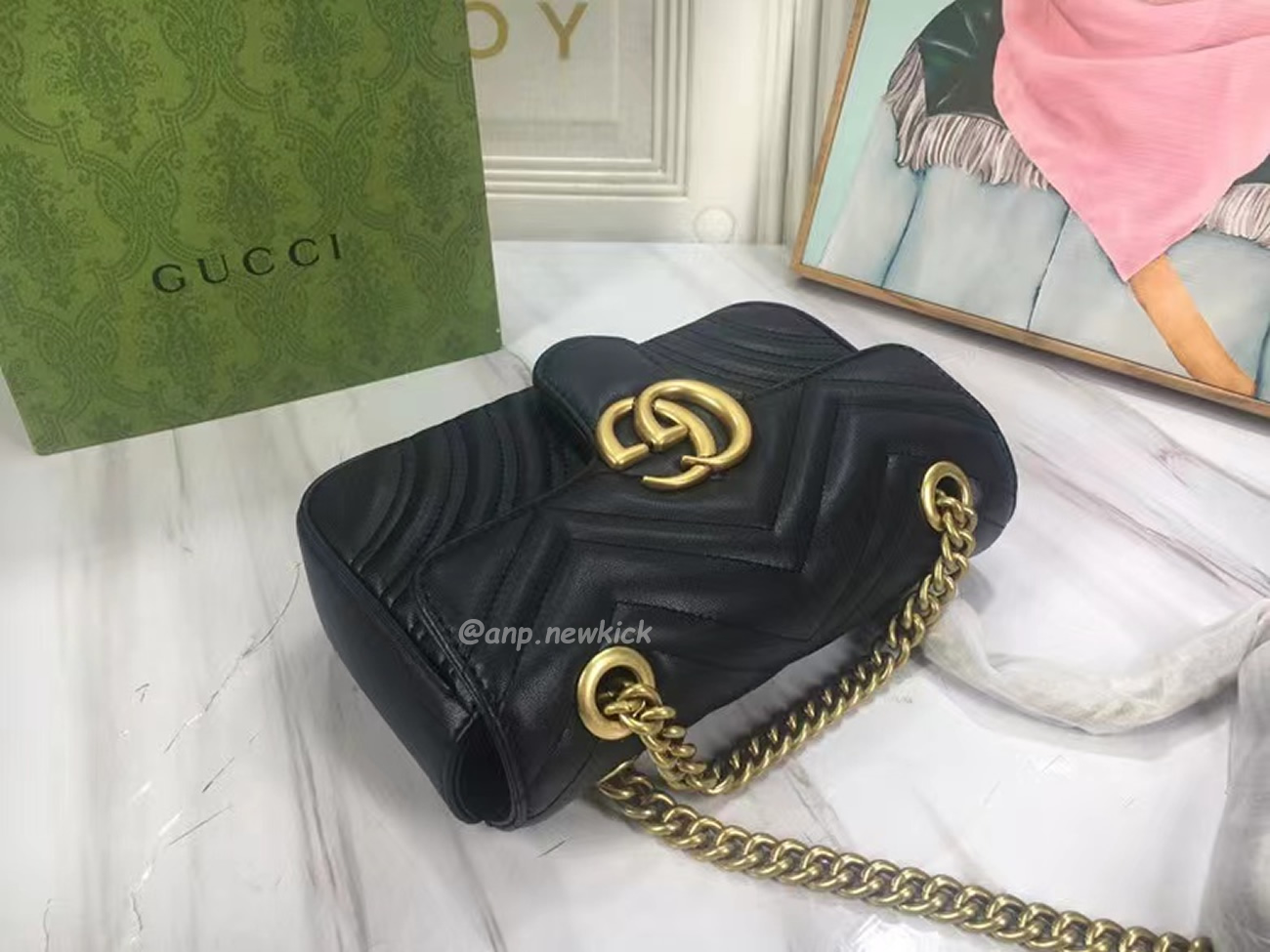 Gucci Gg Marmont Mini Shoulder Bag (7) - newkick.vip